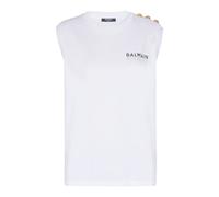 Balmain - Paris Tank Top - - Tops - Donna - Bianco - M