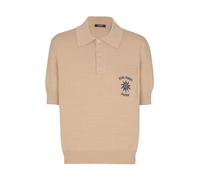 Balmain - Polo a Maniche Corte con Abbottonatura - - Tops - Uomo - Beige - S