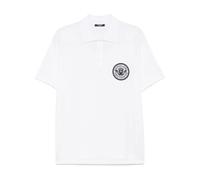 Balmain - Polo in cotone con stampa moneta - - Tops - Uomo - Bianco - L
