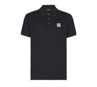 Balmain - Polo in Cotone Ricamato - - Tops - Uomo - Nero - L