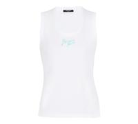 Balmain - Relaxed Tank Top with Paris Brush Print - - Tops - Donna - Bianco - L