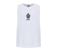 Balmain - Top da spiaggia con logo ricamato - - Tops - Uomo - Bianco - L