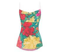 Balmain - Top in Seta con Scollo a Cascata - - Tops - Donna - Multicolore - S