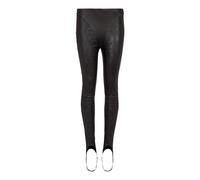 Balmain, ,Trousers ,Donna ,Nero ,L Diamond Topstitched Leather Leggings