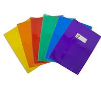 BALMAR 2000_Confezione 6 Coprimaxi A4 C28E Liscio Trasparente Pvc 140 My, Rosso, Giallo, Verde, Blu, Arancio, Viola, art. PF02C28EGR617