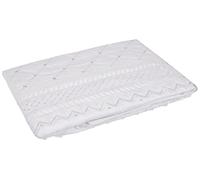 Balmoral, Coppia di Eleganti federe Ricamate, in Cotone Percale, White, 75 x 50 x 0.5 cm