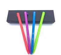 Balmy - 4 penne a sfera, comode penne retrattili color pastello, inchiostro nero, punta media da 0,7 mm, penne carine per ufficio, per donne e uomini, presenta una bella scatola