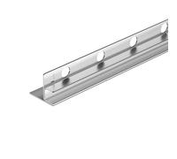 Balneo Barra Doccia in Acciaio Inox - Può Essere Tagliata per Regolare - Profilo Inclinato Profilo a Cuneo Barra Doccia in Acciaio Inox - Facile da pulire - Sicura - Sinistra - 1,1x170x3 cm - Inox