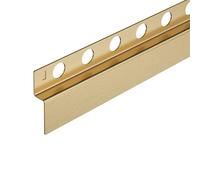 Balneo Barra Doccia in Acciaio Inox - Può Essere Tagliata per Regolare - Profilo Inclinato Profilo a Cuneo Barra Doccia in Acciaio Inox - Facile da pulire - Sicura - Sinistra - 1,2x120x3 cm - Oro