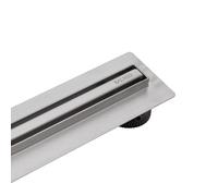 BALNEO Canalina per Doccia, Canaletta di Scarico da 100cm, Acciaio Inossidabile, per Il Bagno, Pannello Stretto da 14mm, Set Completo, Basso 57mm, Scarico per Doccia Sottile e Basso Proline