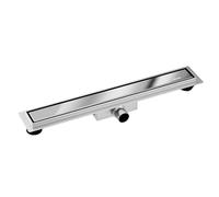 Balneo Duplex Next Scarico per doccia bifacciale - Pannello 2in1 - Ampio vassoio di raccolta - Facile da installare - Per piastrelle o marmo - 7x60x5,2 cm - Imitazione specchio argento