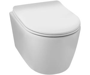 Balneo Luxa vaso wc con copriwater a discesa lenta sospeso senza brida con scarico a vortice bianco lucida G0101010101-4