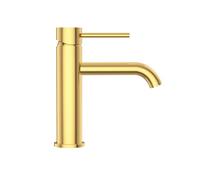 Balneo Miscelatore Lavabo in Acciaio Inox AISI 304 - Rubinetto Bagno con Leva Singola per Controllo Preciso - Finitura Oro Specchiato - Attacco Standard DIN - Modello 1
