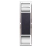BALNEO Porta Carta Igienica con Rivista per 6 Rotoli, Porta Carta Igienica per Bagno, Installazione a Parete, Bianco, 74x20,8x14,75cm, Installazione Ad Incasso Wall-Box Paper 2 Bianco