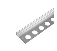 BALNEO Profilo a Cuneo con Profilo Sfumato in Acciaio Inox Profilo Doccia in Acciaio Inox Tagliabile su Misura per La Cabina Doccia, Versione Sinistra 120cm Cromato, Altezza Bordo 12-30mm
