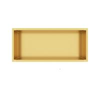 Balneo Wall-Box ONE Gold Nicchia Acciaio Inox 45x20x10cm, Oro, Doccia in Nicchia a Parete, Impermeabile, Installazione in Nicchia Flessibile, Nicchia per Utensili da Bagno, Senza Piastrelle