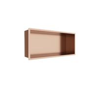 Balneo WALL-BOX ONE Nicchia da Parete per Doccia in Acciaio Inossidabile Ramato, Impermeabile, Installazione in Nicchia Flessibile, 45x20x10cm, Rame, Nicchia per Utensili da Bagno, Senza Piastrelle