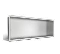 Balneo Wall-Box ONE Nicchia Doccia a Parete per Il Bagno Nicchia Doccia in Acciaio Inox 90x30x10cm, Nicchia Impermeabile per Utensili da Bagno, Senza Piastrelle, Installazione Flessibile in Nicchia