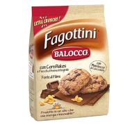 Balocco Fagottini Biscotti per la Colazione con Cornflakes, Fiocchi d'Avena Integrale e Maxi Gocce di Cioccolato 700gr