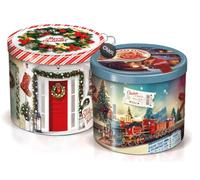 Balocco Pandoro Classico Soffice in Confezione Natalizia di Latta Decorata (Edizione 2023) 750g con Portachiavi CAIYA®