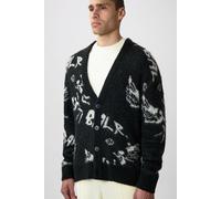 BALR Game Of The Gods Box Fit Brushed Cardigan Jet Black Taglia: M | Cardigan Outlet | Uomo | Nero