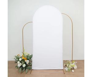 BalsaCircle, supporto rotondo per arco nuziale da 2,1 metri (7 piedi), bianco opaco, in spandex, per feste ed eventi.