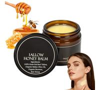 Balsamo a Base di Sego di Manzo Nutrito con Erba con Grezzo e Cera d'Api 57g, Crema Idratante per Idratazione e Nutrizione Profonda, Senza Oli (Unscented,1pcs)