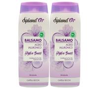 Balsamo ACIDO IALURONICO Hydra Boost, Idratante, Per Capelli Secchi. Dona Luminosità e Morbidezza Alla Chioma, Fragranza Fiorita e Fruttata 300ml (2 Flaconi)