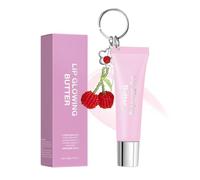 Balsamo al burro per labbra | 10 ml con portachiavi colorato idratante | Burro di balsamo per labbra a lunga durata | per viaggi quotidiani, ufficio, viaggi, compleanno, Natale, f