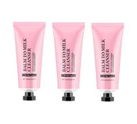 Balsamo Al Latte Detergente, Detergente Viso Ricco Di Piante 2 in 1, Gel Istantaneo Acquoso, Deterge Efficacemente La Pelle Dal Trucco E Dalle Impurità (3pcs)
