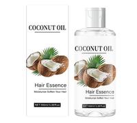 Balsamo all'olio di cocco, essenza idratante per la cura dei capelli, ammorbidisce e idrata profondamente i capelli secchi, balsamo nutriente per capelli forti, setosi e sani, dimensioni da viaggio