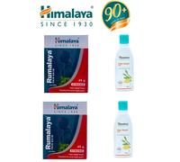 Balsamo antidolorifico Himalaya Rumalaya 45g x 2 e olio 100g x 2 dolori collo...