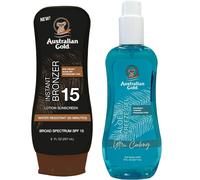 Balsamo Australian Gold con abbronzante SPF15 + gel Aloe Freeze