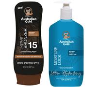 Balsamo Australian Gold con abbronzante SPF15 + Moisture Lock 473 ml