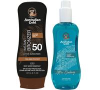 Balsamo Australian Gold con abbronzante SPF50 + Aloe Freeze Gel