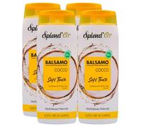 Balsamo COCCO Soft Touch, Per Tutti i Tipi Di Capelli. Aiuta a Districare Dolcemente i Capelli Lunghi e Ribelli, Senza Sfibrarli Ed Appesantirli 300ml (4 Flaconi)
