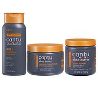 Balsamo corpo 3 in 1 per uomo Cantu Shampoo balsamo 400 ml, lascia in balsamo 370 ml e crema pomata 227 ml