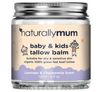 Balsamo di sego per neonati e bambini, completamente naturale, biologico nutrito con erba, crema idratante, per pelli secche e sensibili, soluzione per la cura della pelle tutto in uno, 124,2 ml