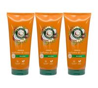 Balsamo Idrata Profumo di Cocco, Apri il Tappo per Ottenere Capelli Nutriti ed Idratati, ed una Calda Sensazione Tropicale, 200ml (3 Unità)