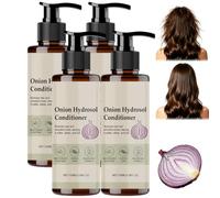 Balsamo idrosol alla cipolla, Districante dei capelli più morbidi (4 pezzi) | Il balsamo al siero per capelli alla cipolla idrata, ammorbidisce e leviga i nodi, lasciando i capelli più morbidi