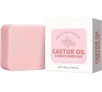 Balsamo in barra all'olio di ricino, shampoo solido, balsamo anti-crespo nutriente e lenitivo, detergente e anti-crespo, per tutti i tipi di capelli