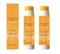 Balsamo labbra alla curcuma naturale, una maschera labbra naturalmente illuminante, nutre e ripara le labbra secche, screpolate e spente. Adatto come base per il trucco