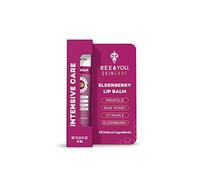 Balsamo Labbra Bee and You con Estratto di Sambuco e Propoli, Cera d'Api, Burro di Karité, Vitamina E, Balsamo Labbra Idratante 100% Naturale, Trattamento per Labbra Screpolate, 10ml