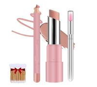 Balsamo Labbra Colorato Idratante - Tinta Labbra Impermeabile Con Liner,Nutriente Lucidalabbra Opaco A Lunga,Impermeabile E Non Appiccicoso,Lascia Le Lisce E Lucide (F-06#, misurare)