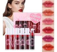 Balsamo Labbra Gloss,Olio Labbra Idratante 6X Roll-On - Trattamento Labbra Non Appiccicoso Per Viaggi Di Lavoro, Casa, Attività All’aperto E Scuola