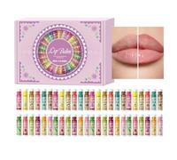 Balsamo Labbra Idratante - 48 Pezzi Set Balsamo Labbra Trucco Con 12 Sapori | Rossetto Rinfrescante - Per Donne Ragazze Festa Ufficio Casa Routine Quotidiana Pendolarismo San Vacanza