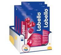 Balsamo Labbra Idratante Rosso Ciliegia - Effetto Brillante con Estratti Fruttati - 4,8 g - Variazioni 4/6/8/10 Pezzi (6)