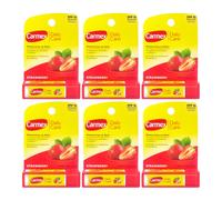 Balsamo Labbra Idratante SPF 15 Fragola Carmex Stick UV Set 6 Pezzi 6x4,25 g Kit