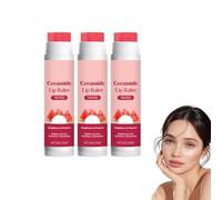 Balsamo labbra in stick color anguria con dolce profumo di anguria e idratante per labbra per la cura quotidiana | con scrub esfoliante e maschera notturna | Dona un aspetto radioso (3 pezzi)