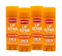 Balsamo labbra O'Keeffe's Unscented Lip Repair per labbra secche e screpolate (confezione da 4)